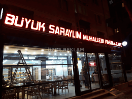 ozge reklam cafe isikli kutu harf reklam tabelasi