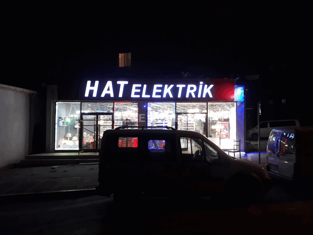 ozge reklam elektrikci reklam tabela calismasi