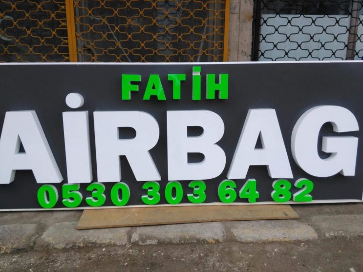 ozge reklam fatih airbag isiksiz kutu harf tabela