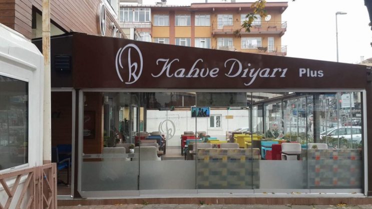 ozge reklam kahve diyari dekupe oyma tabela