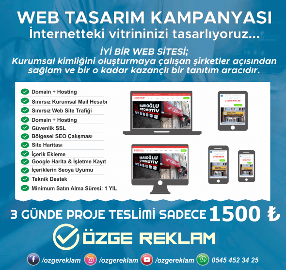 ÖZGE REKLAM WEB TASARIM