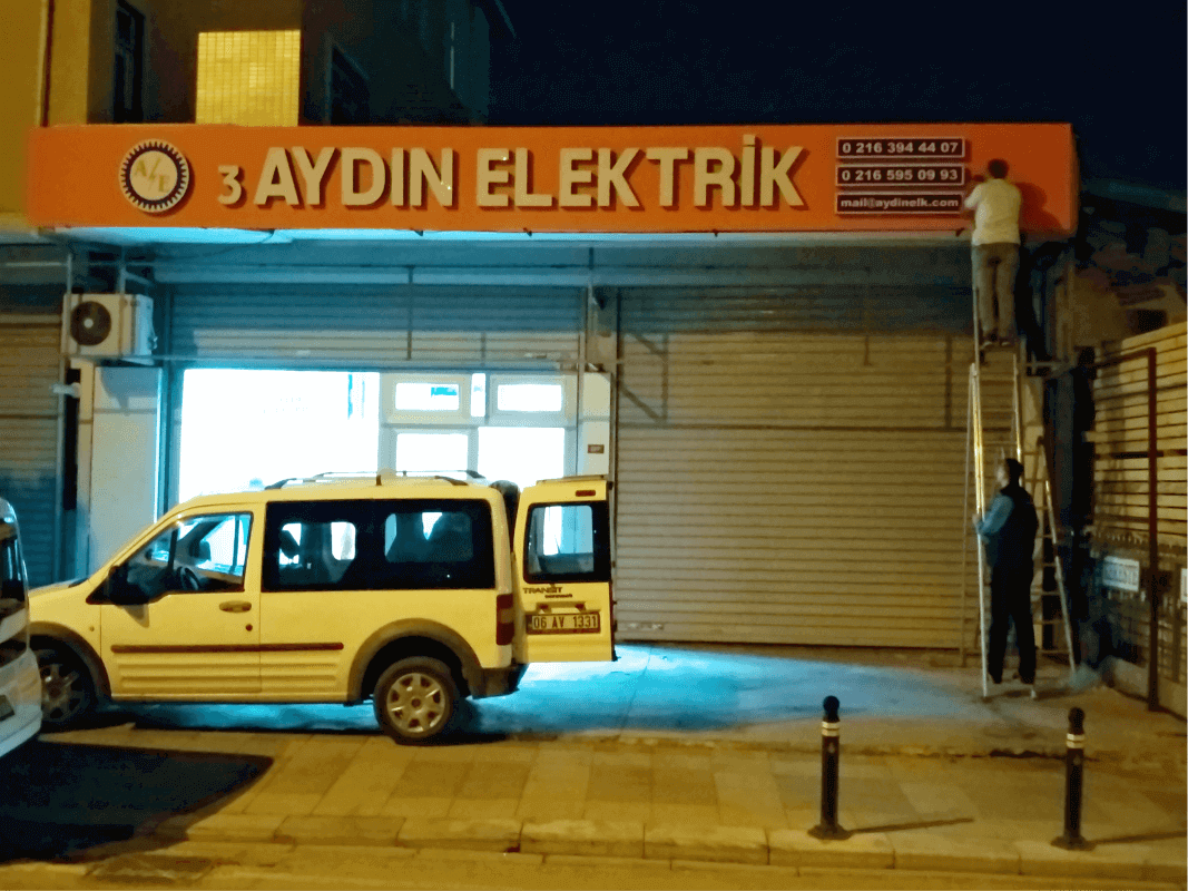 3 Aydın Elektrik Tabela Çalışması