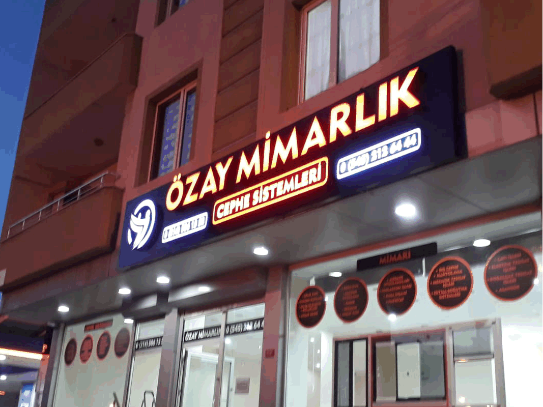 Özay Mimarlık Işıklı Tabela