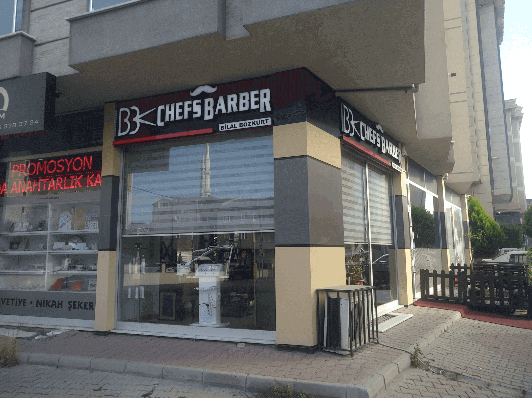 Chefs Barber Kuaför Salonu Tabelası